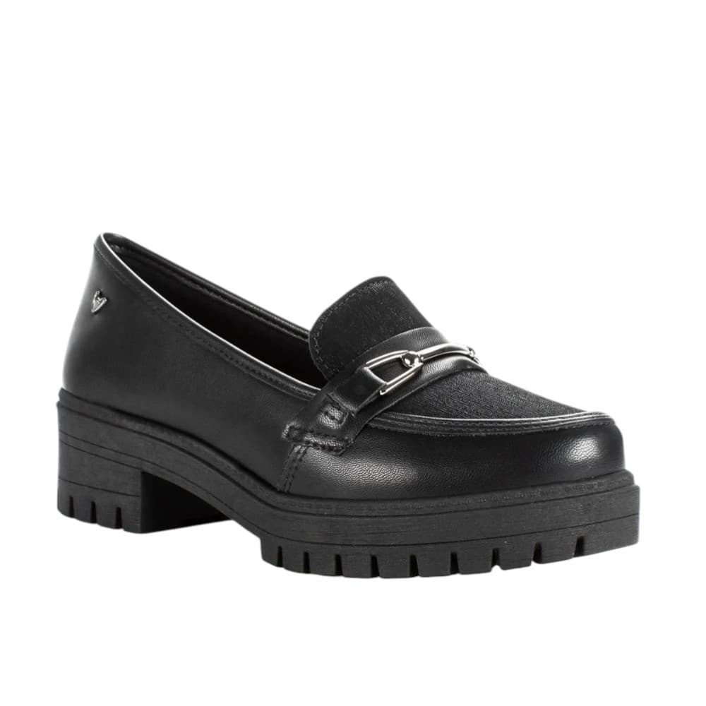 Sapato Feminino Mississipi Loafer Mabli Preto Q8551A-0016