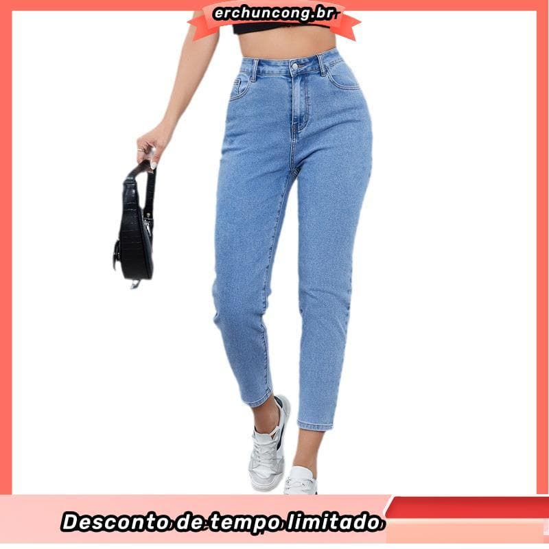 KIT 3 Calça Jeans Feminina MOM 100% Algodão Qualidade Premium