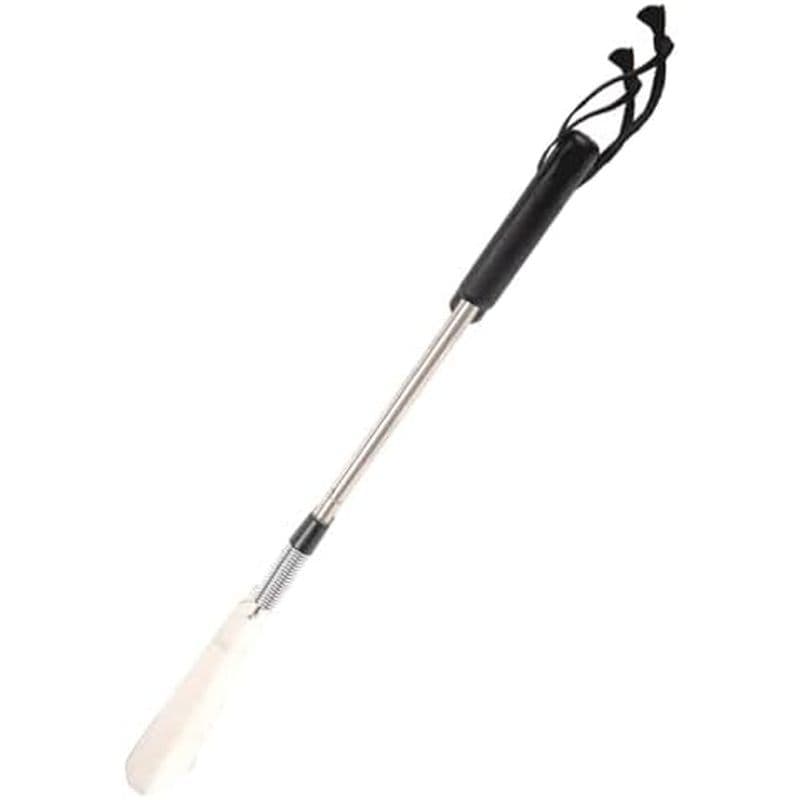 Buzina De Sapato De Metal Extensível , Mola Telescópica Longa Com Ajudante Aço Inoxidável Flexível Para Pais E Idosos