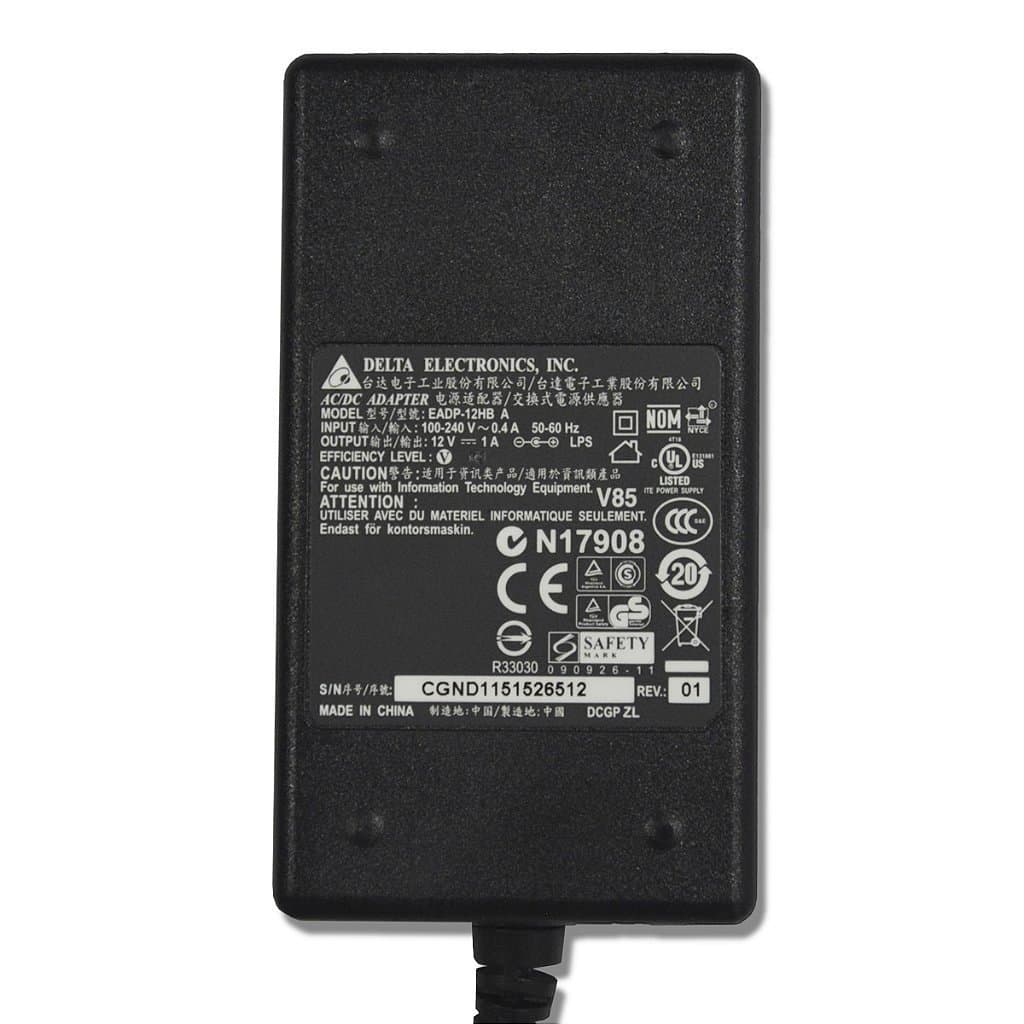 Fonte Carregador Delta SEM CABO e SEM O PLUG adp-12hb 12v 1a P26-4