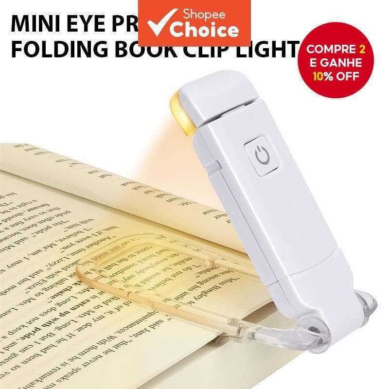Clipe De Luz De Livro Macio E Confortável Flexível Dobrável LED USB