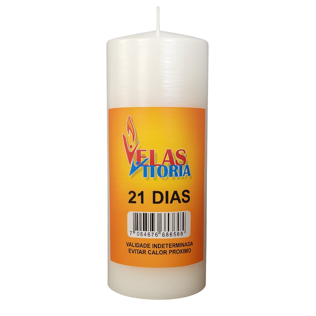 VELA DE 21 DIAS - BRANCA OU COLORIDA