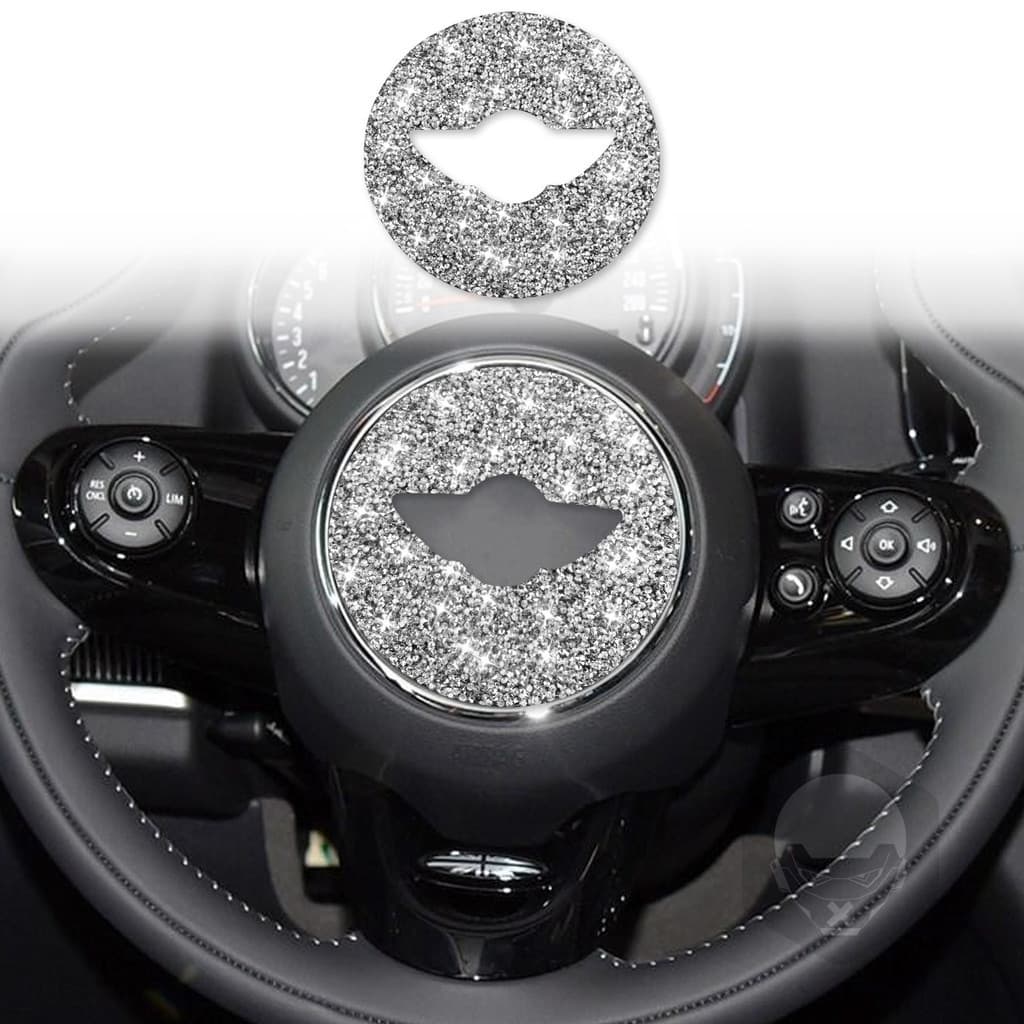 Adequado para BMW/MINI F60F55F56 diamante F chassi volante logotipo acessórios de modificação Interior do carro alta qua