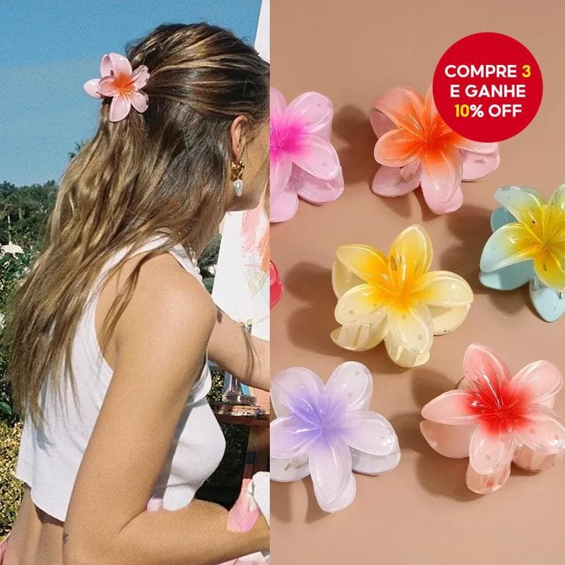 Clips para Cabelo Boho para Mulheres - Acessórios de Cabelo Coloridos com Flores para Uso Diário e Moda