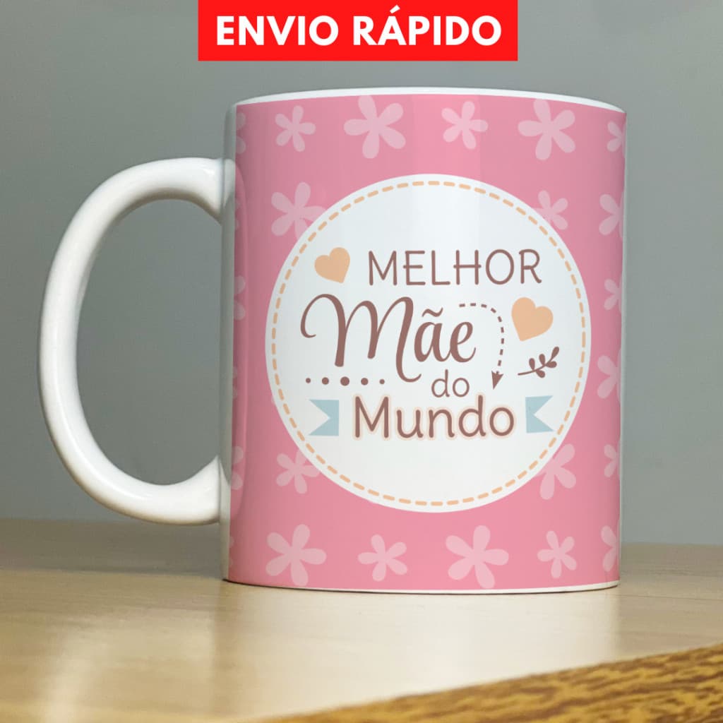 Caneca Dia das Mães para Presente Personalizada de Porcelana Xícara - Vários Modelos