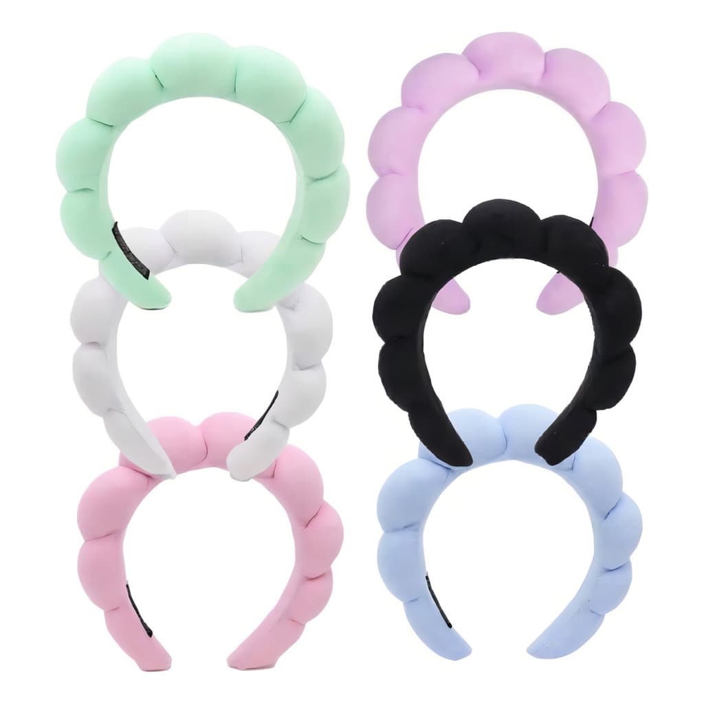 Tiara Nuvem Para Skincare Maquiagem Faixa De Cabelo