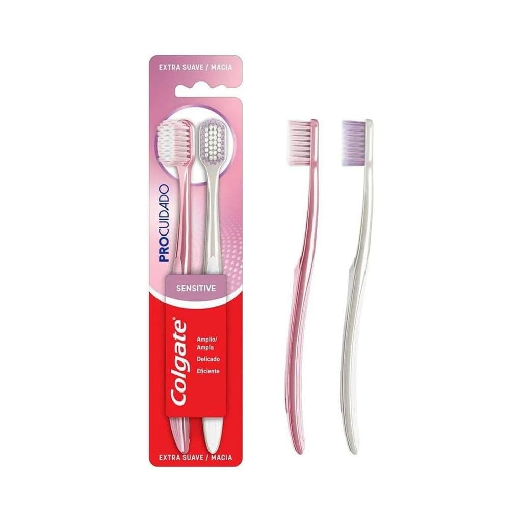 Escova Dental Colgate Extra Macia Sensitive Pro Cuidado 2 Unidades