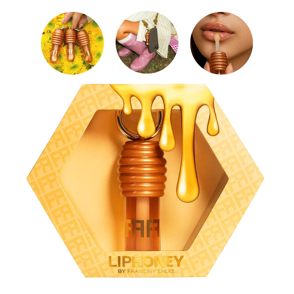 Gloss Labial Lip Honey Fran by Franciny Ehlke 5G Hidratante Protetor Chaveiro