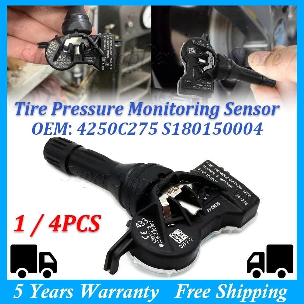 Sensor De Monitoramento De Pressão Dos Pneus TPMS 433MHZ , 1/4 Peças , Para Mitsubishi PAJERO SPORT III 2014-2025 4250C2