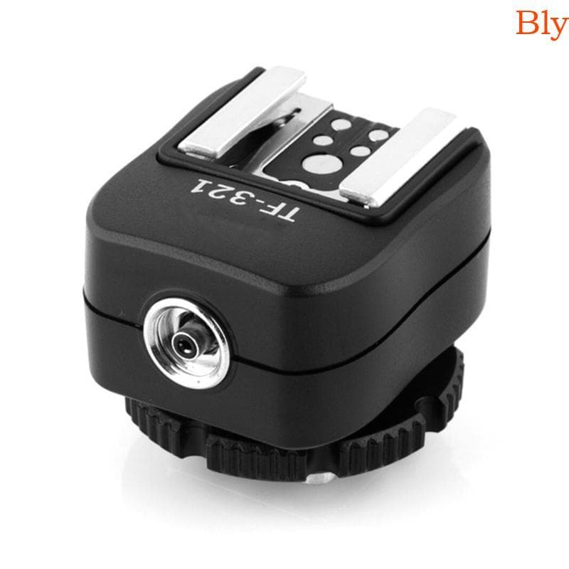 Bly TF321 Adaptador Sapata Conversor Piscante Câmera Soquete Sincronização PC Para 580EX 580EX II 550EX