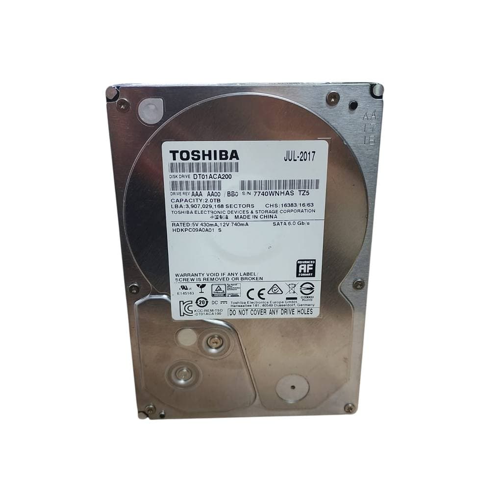 HD 2TB Toshiba SATA 3.5 Desktop 7200RPM