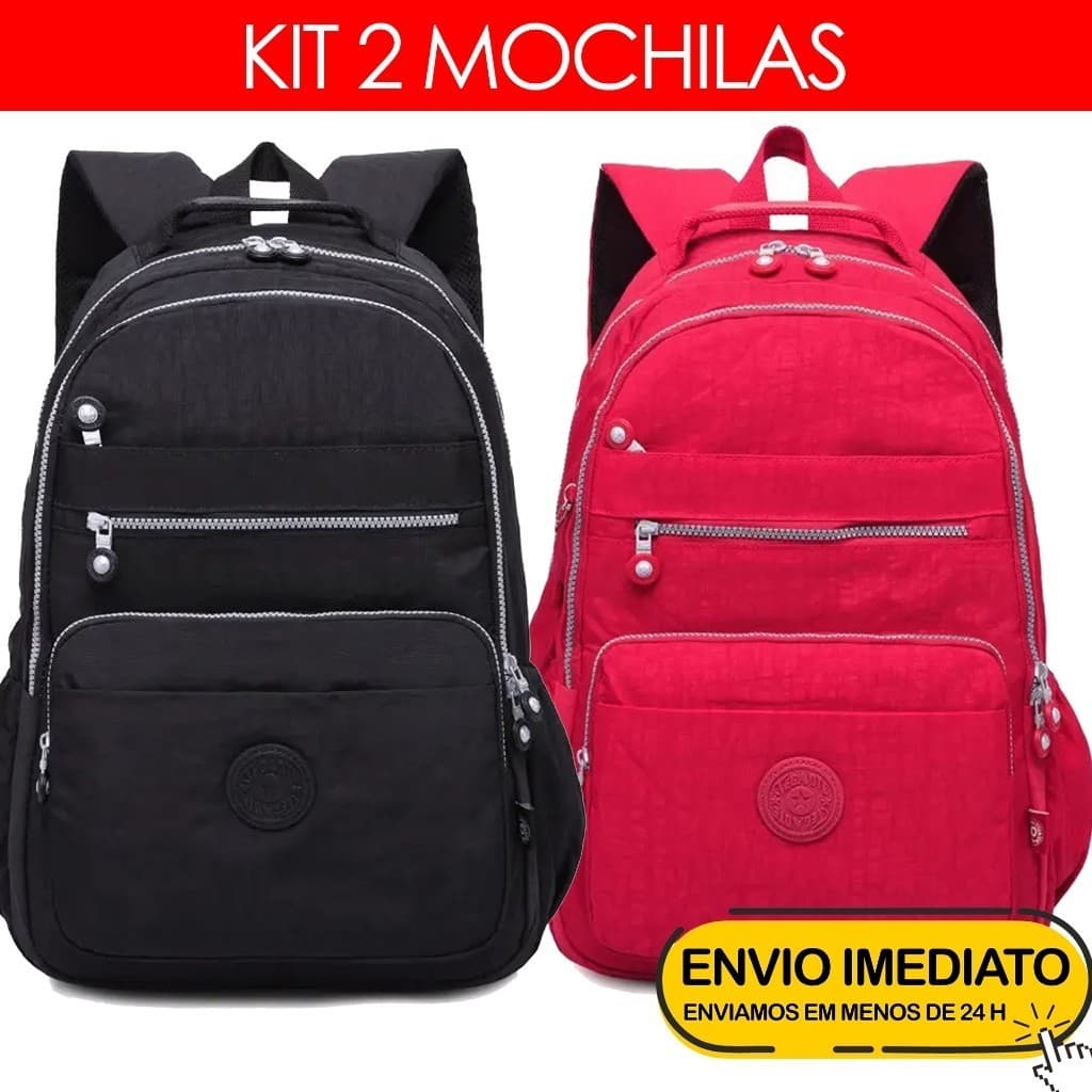 Combo 2 Mochilas Unissex Multifuncionais | Trabalho, Faculdade e Dia a Dia