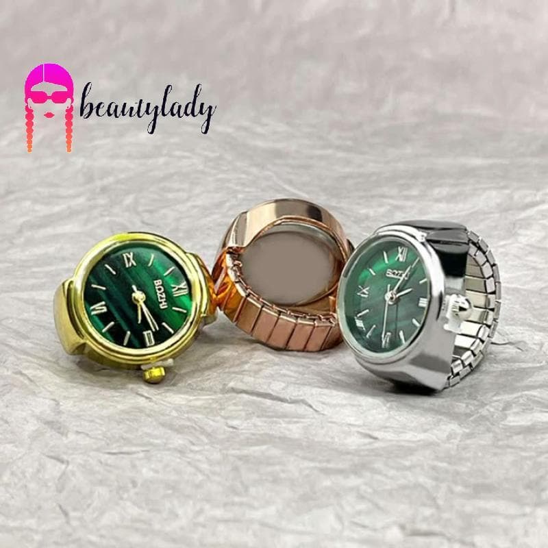 beautymakeup Venda Quente Anel De Relógio De Dedo Movimento Criativo Acessórios De Moda Vintage Liga Quartzo Masculino J