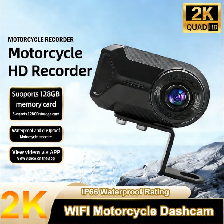 Gravador De Ciclismo Traço Cam 2K HD Bicicleta Motocicleta Esportes DV Ao Ar Livre Câmera De Ação À Prova Dwaterproof Ág
