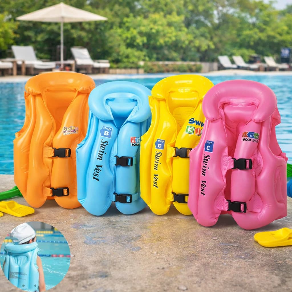 Boia Infantil Colete Inflável para Piscina P/M/G