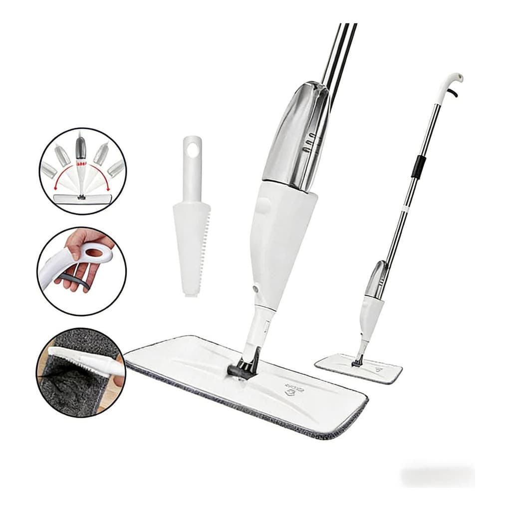 Mop Spray Esfregão Com Escova Coletora De Cabel