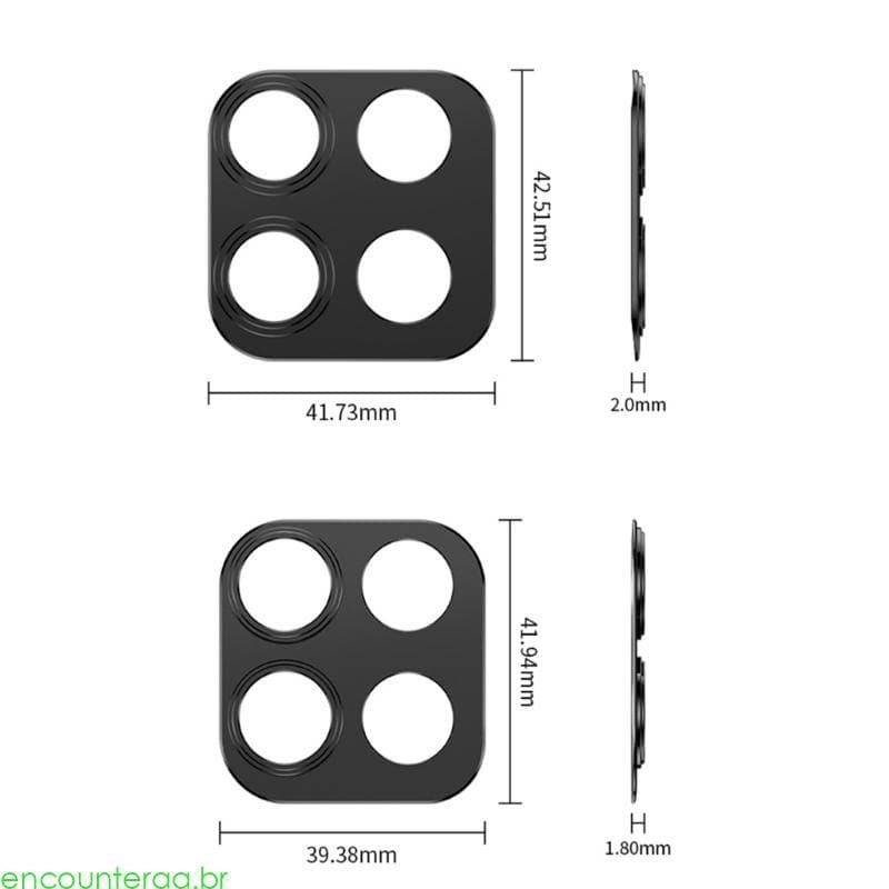 Encountera Capa Lente Alumínio À Prova Choque Acabamento Fosco Proteções Câmera Para Modelo G56 G86