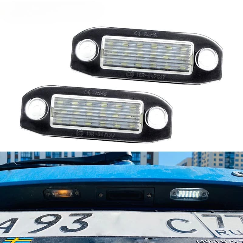 2 Pçs Branco LED Luz Livre De Erros Número Luzes Da Placa De Licença Para Volvo S80 XC90 S40 V60 XC60 S60 C70 V50 XC70 V