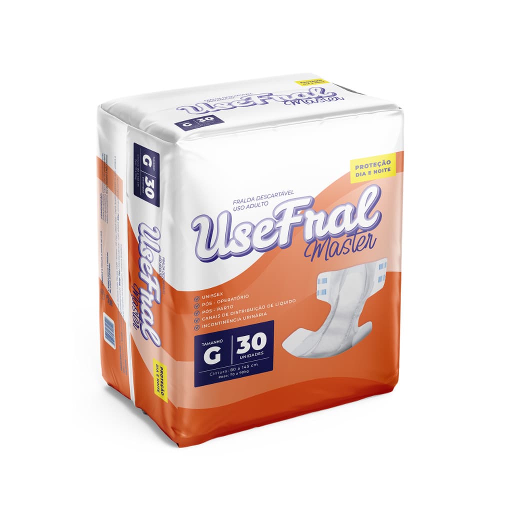 Fralda Geriatrica Usefral Mega G/30 - Entrega Rápida