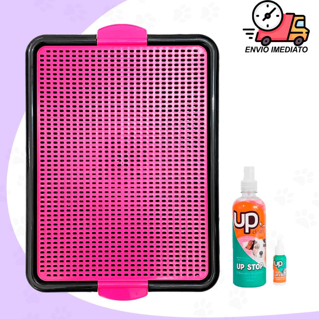 Sanitário Canino Grande Lavável Com ou Sem Educador Adestrador Pet Xixi Pode e Não Pode Banheiro