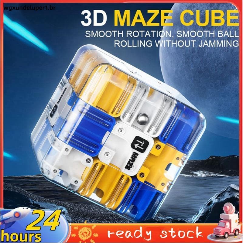 Quebra-Cabeças 3D Labirinto Cubo Brinquedo Engaging Cérebro Teaser Jogo De Corrida , Melhorar O Reconhecimento Espacial 