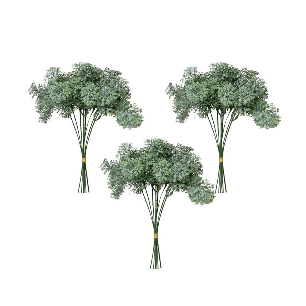 3 Buquês de Grama Decoração Para Arranjo Artificial Folhagem