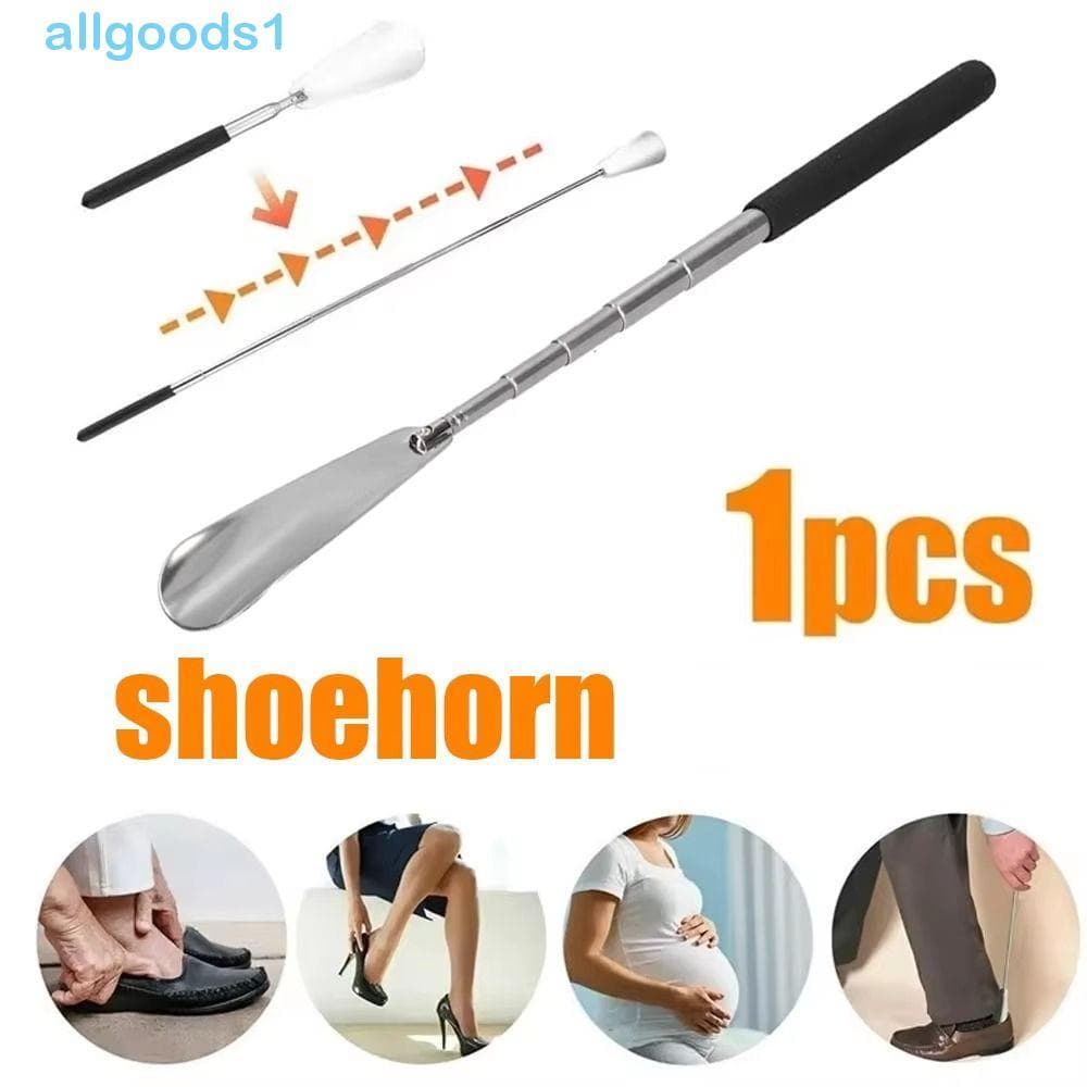 Buzina De Sapato Extensível ALLGOODS , Calçadeira Telescópica De Design Flexível De Comprimento Ajustável , Aço Inoxidáv
