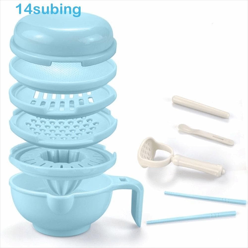 SUBING Ralador De Purê De Frutas , Tigela De Moagem De Comida Para Bebê Artesanal Fácil De Usar , Moedor Multifuncional 