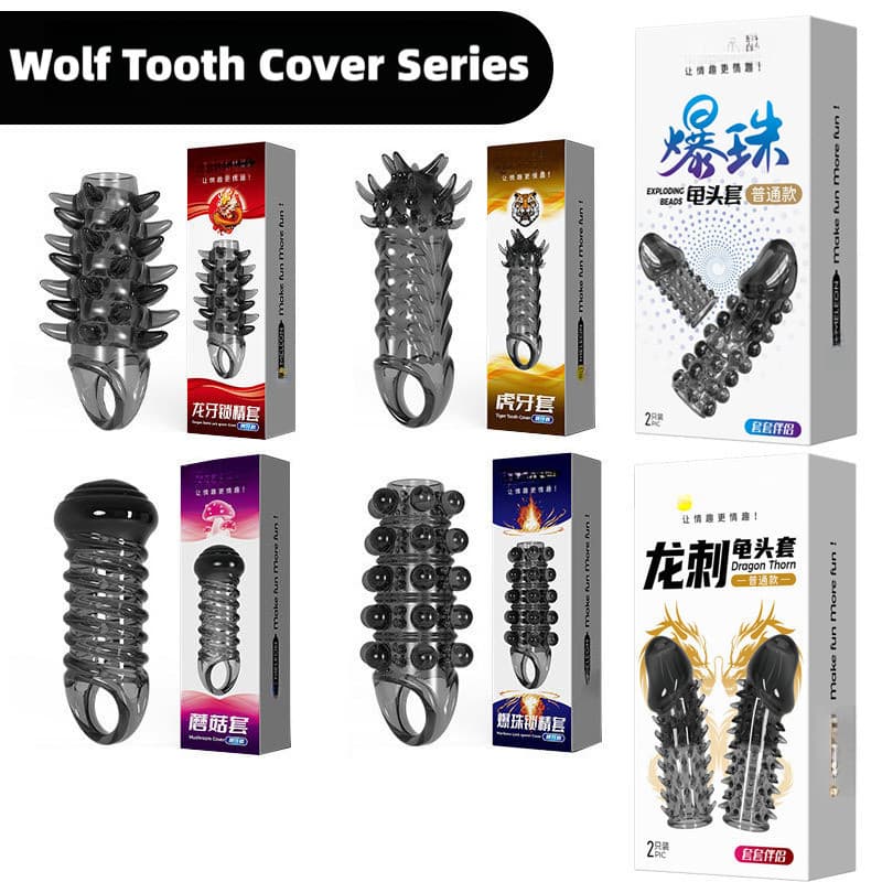 Entrega Privada #Short Tipo explosão grânulo bloqueio conjunto fino tigre dente dragão dente pico conjunto dragão espinh