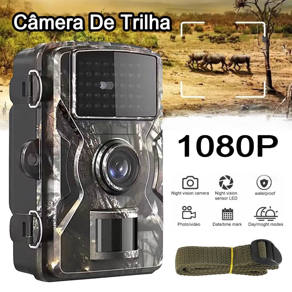 Câmera De Trilha Com Visão Noturna Para Caça 4K HD 20MP 1080P Infravermelho Moção Armadilha De Caça Ativada IP66