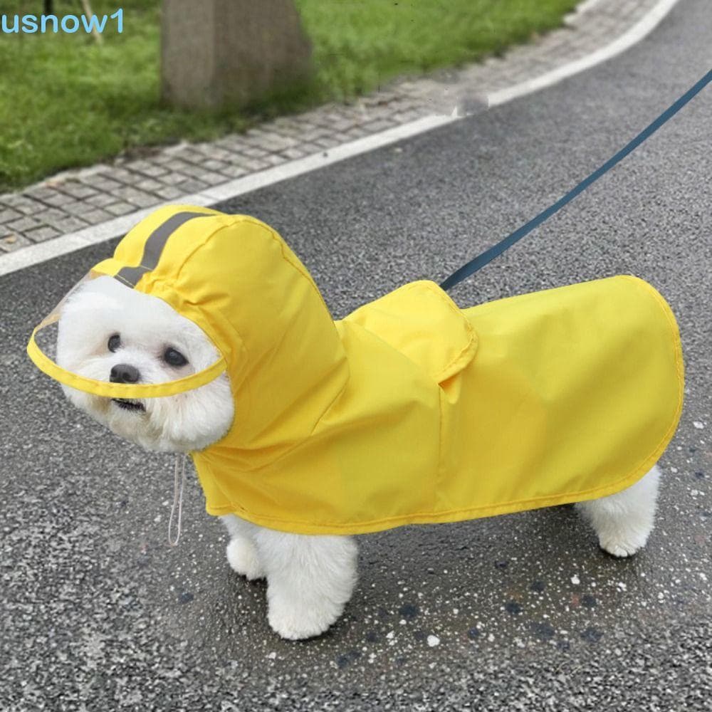 Capa De Chuva Para Cachorro USNOW , Jaqueta Impermeável Reflexiva Animais De Estimação , Ajustável À Prova D'água Caminh
