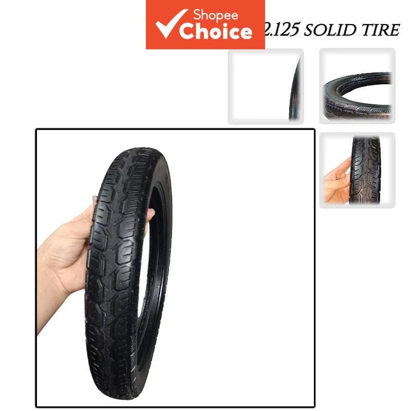  Pneus sólidos de 16x2,125, pneus elétricos de 16 polegadas sem câmara de ar, acessórios para veículos elétricos