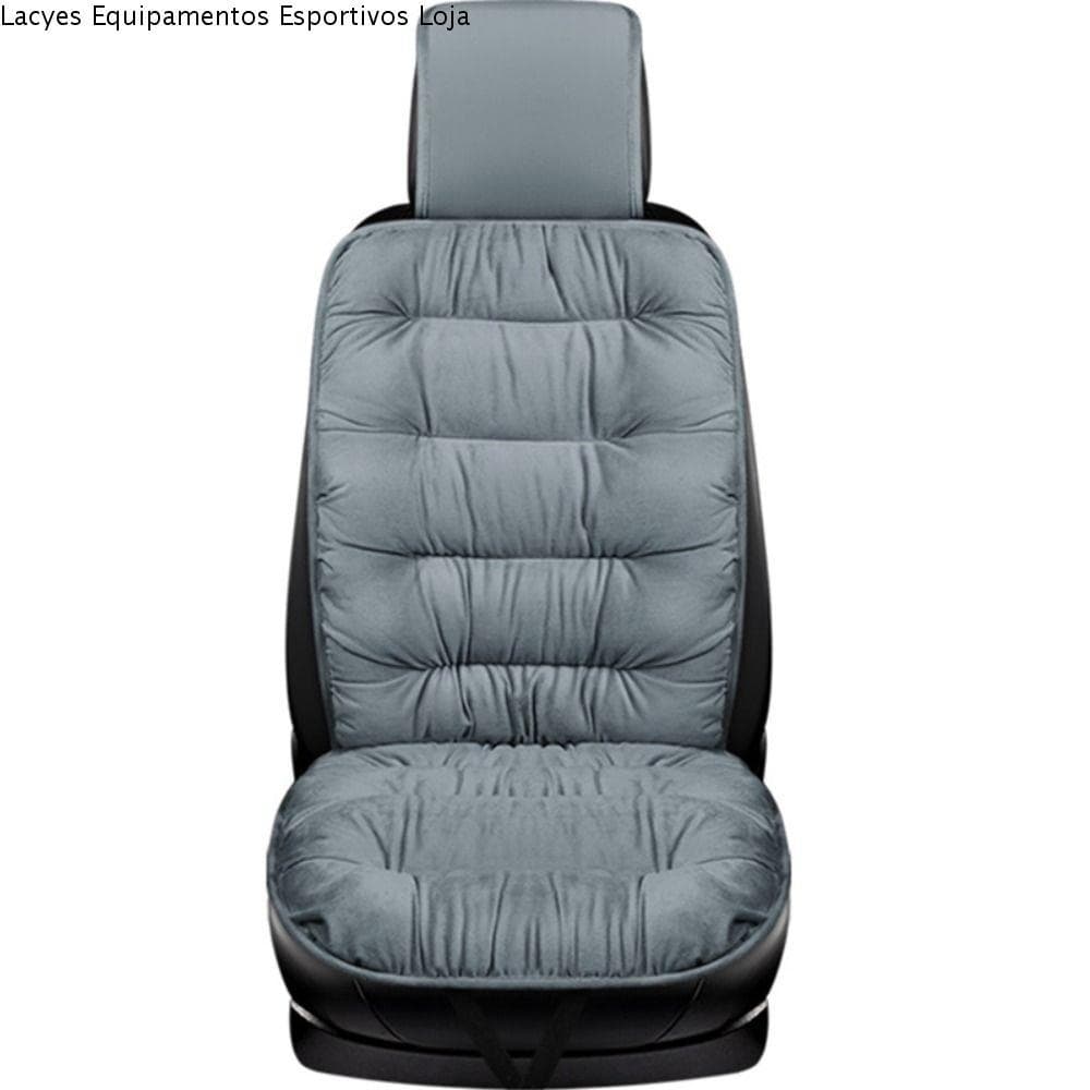 LACYES Almofada De Assento De Carro De Veludo Quente , Algodão Com Traseira Capa Inverno , Cadeira Frontal Confortável E