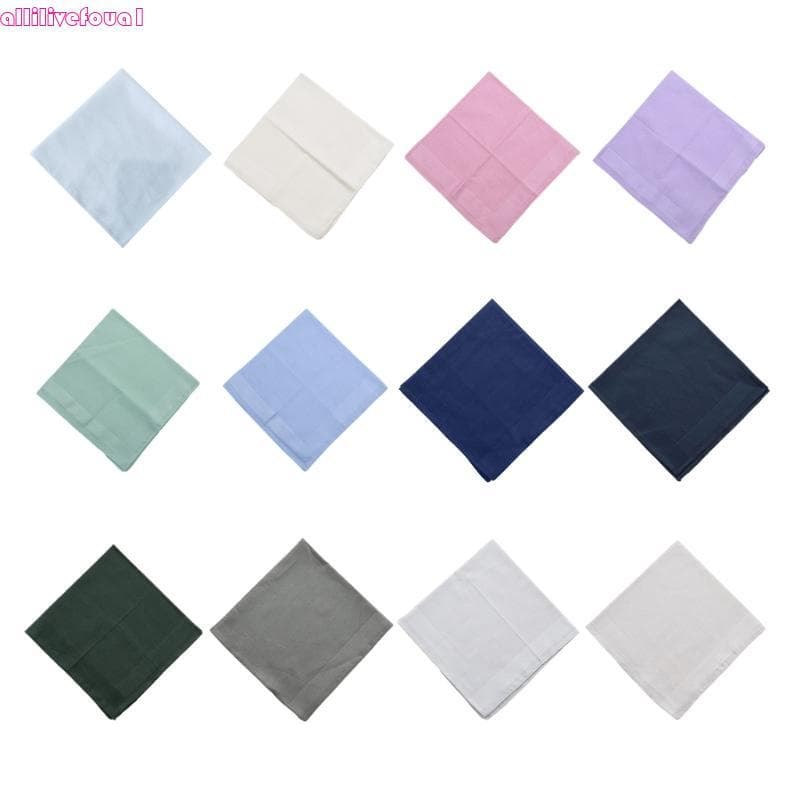 allilivefoua1 Lenço Bolso Elegante, Lenços Cor Sólida, 16x16 Polegadas, Bandana, Toalha Absorção