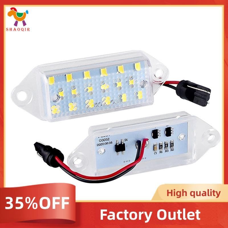 2 Pçs LED Número Do Carro Luz Da Placa De Licença Suprimentos Automotivos Branco Para VIII 2004-2008 X 2008-2018