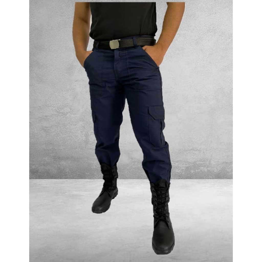 Calça Cargo Militar Masculina com Rip Stop Resistente