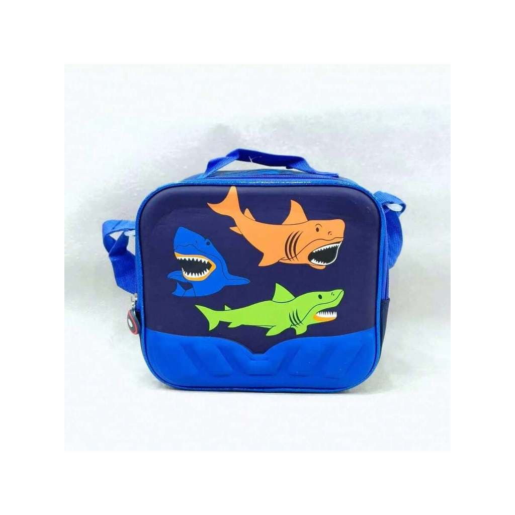 Bolsa termica lancheira infantil estampado usa de lado e carrinho