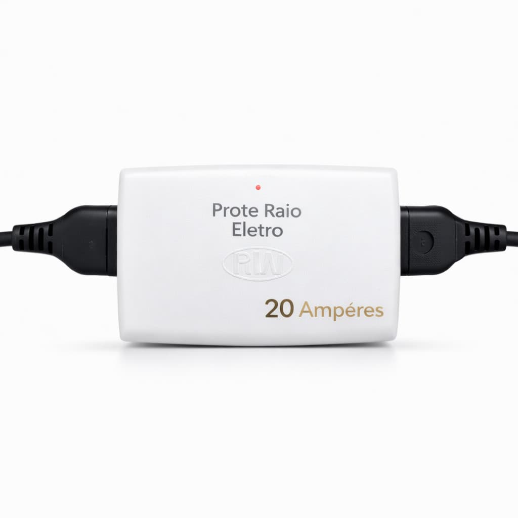 Prote Raio Eletro 2 Tomadas 20A Bivolt Para Air Fritadeira Microondas Fornos Aquecedores Secador de Cabelo