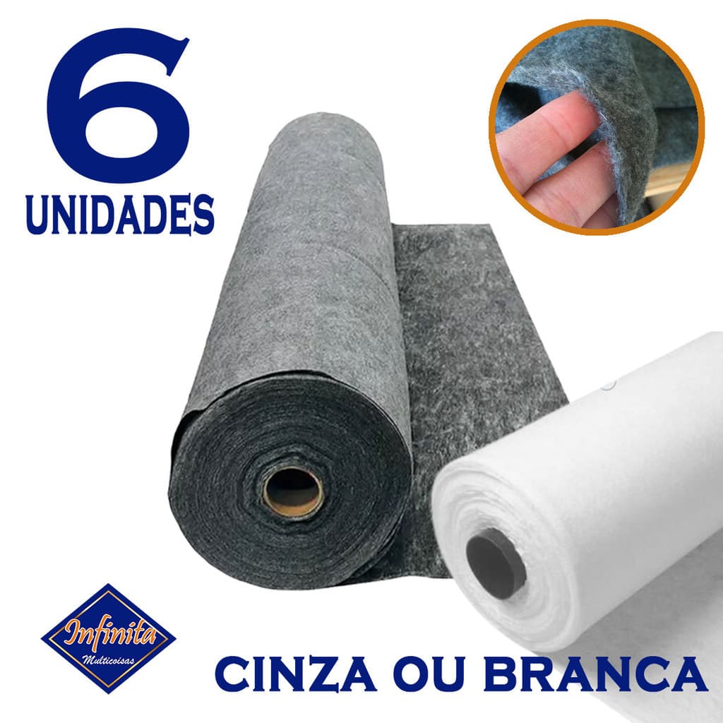 Kit 1 a 6 Manta bidim geotêxtil jardim vaso drenagem jardinagem plantas