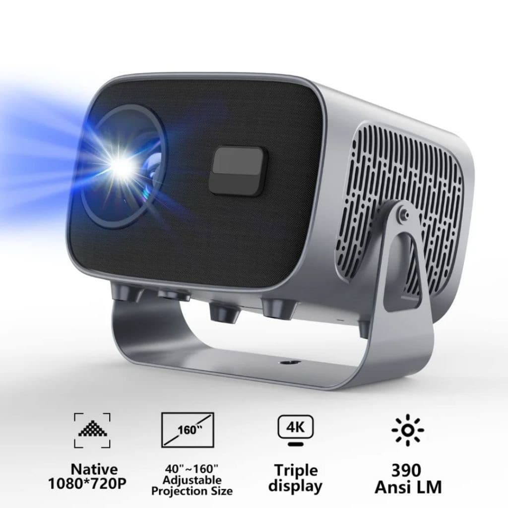 Projetor A10PLUS Android TV 4K Dual Band WIFI 6.0 Bluetooth 5.0 Portátil