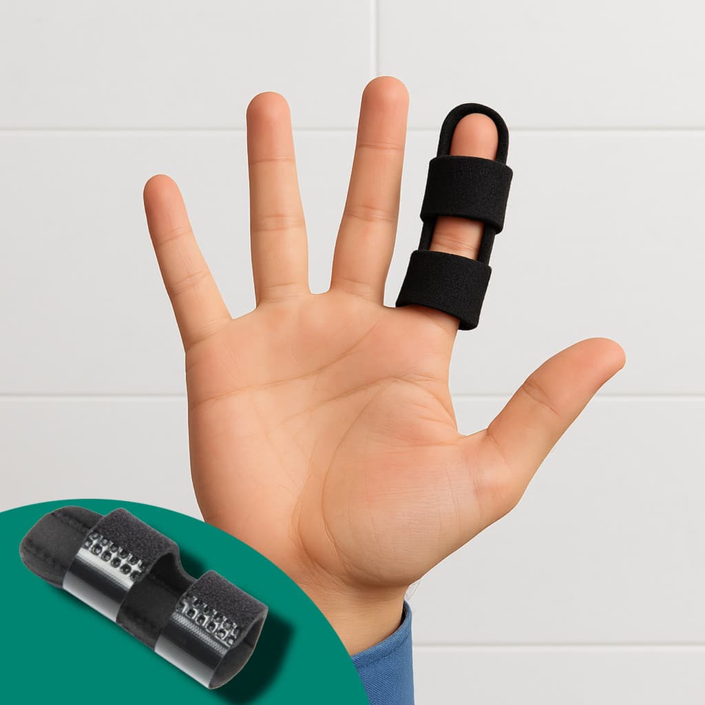 Tala De Dedo Proteção Fraturas Dor Lesão Ajustável Alívio Da Dor Profissional Disparador De Dedos