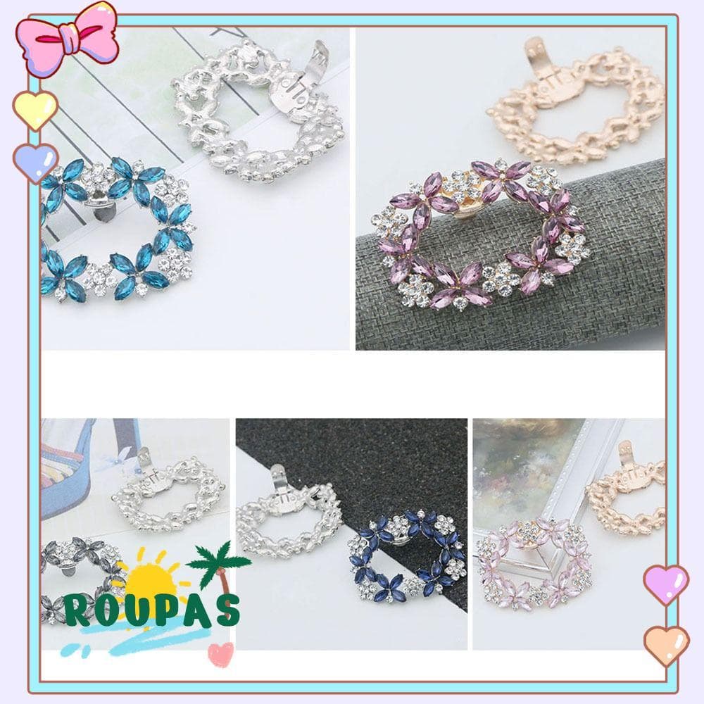 ROUPAS 1 Peça De Decoração De Sapato Clipe Strass Casamento Salto Alto Fivela Charmosa