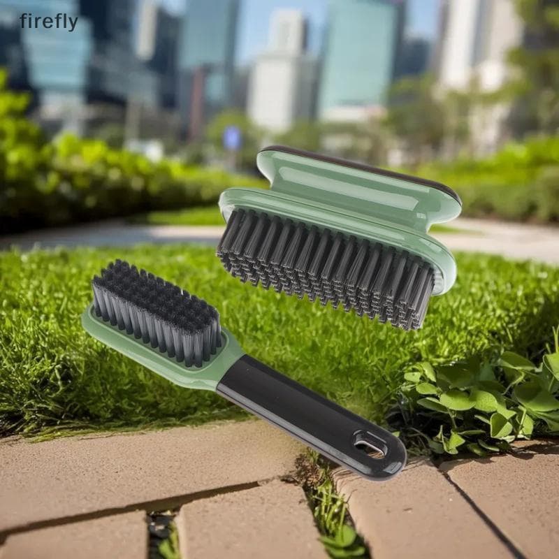 [Firefly] 2 Peças Escova De Limpeza De Sapatos De Plástico Para Esfregar Roupas Domésticas Ferramenta Multifuncional Ace