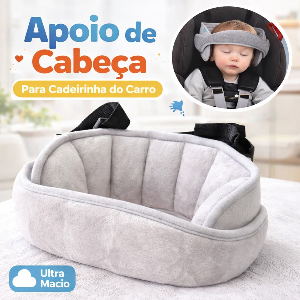 Apoio de Cabeça Carro Buba Para Cadeirinha Para Bebê