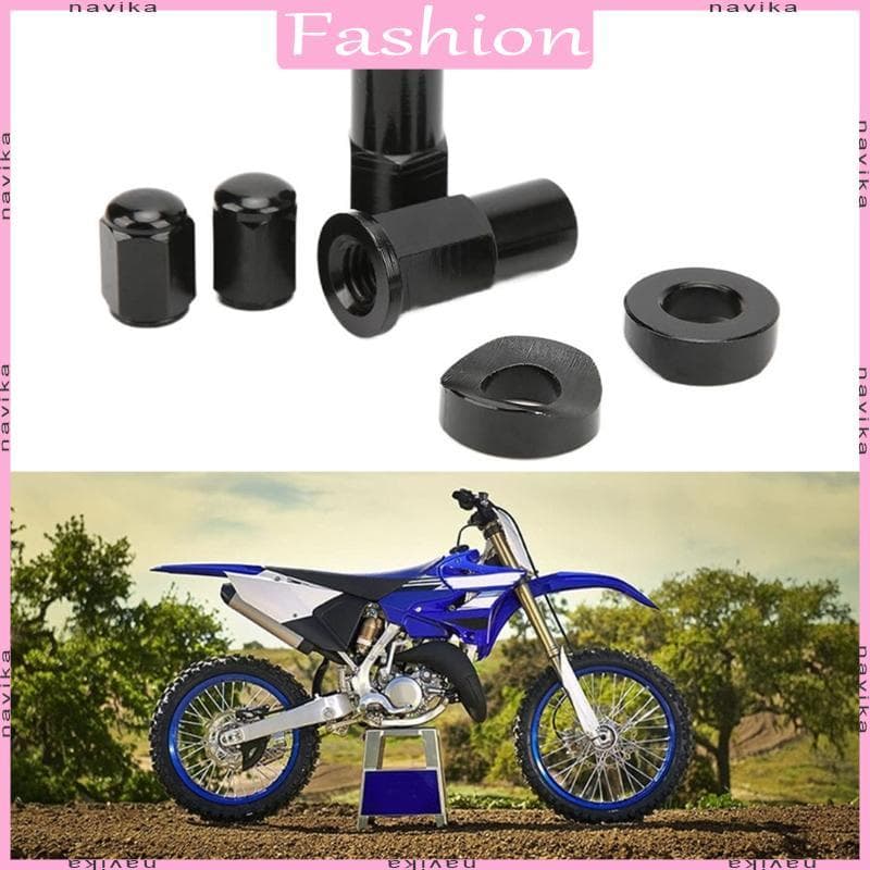 Dirt Bike Rim Nut Spacer Kit Para Motocicleta ATV Porca Bloqueio Aro Alumínio