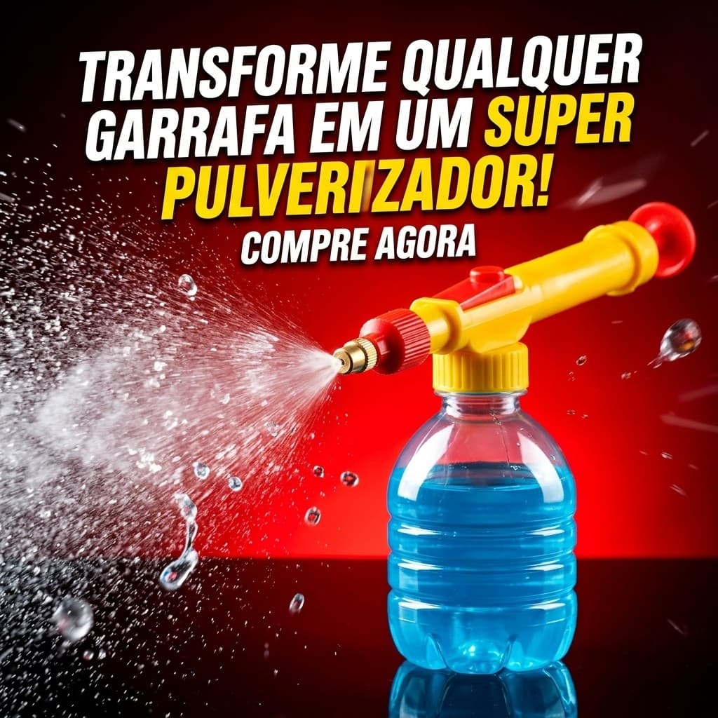 Pulverizador Manual Garrafa Pet Borrifador Bico Regulável
