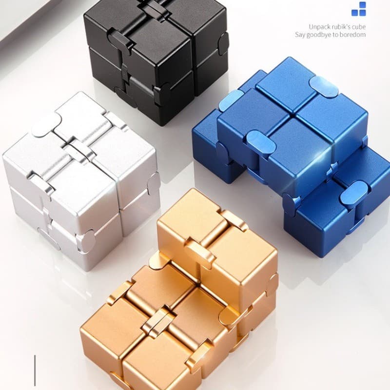 Brinquedos De Metal Fidget , Alumínio‌ Antistress Anxiety Fidgeting EDC Anti Stress Relief Toy Para Crianças Adultas Aut