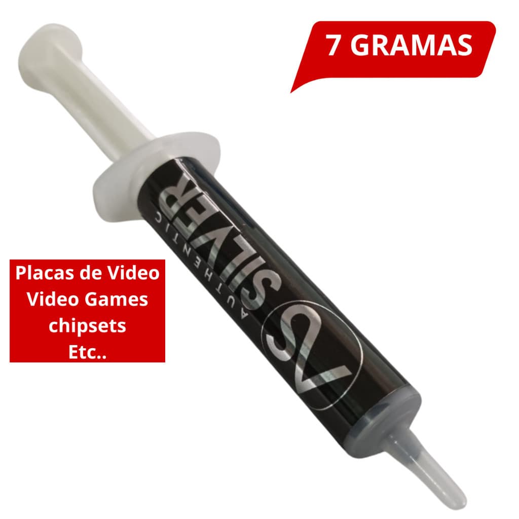 Pasta Térmica Authentic Silver 7 Gramas Para Ps3 E Ps4