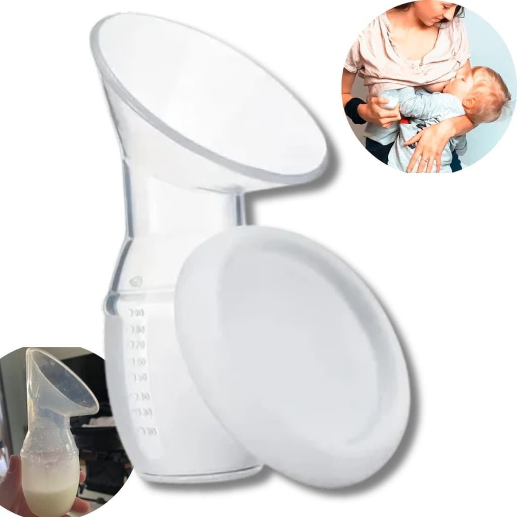 Copo Coletor de Leite Materno em Silicone com Tampa BPA Free