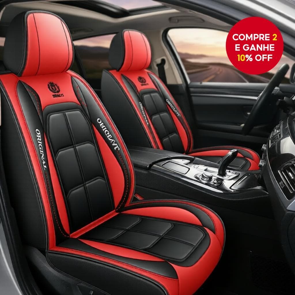  Capa de assento de carro de couro PU de primeira linha, protetor de assento universal completo, tapete impermeável para